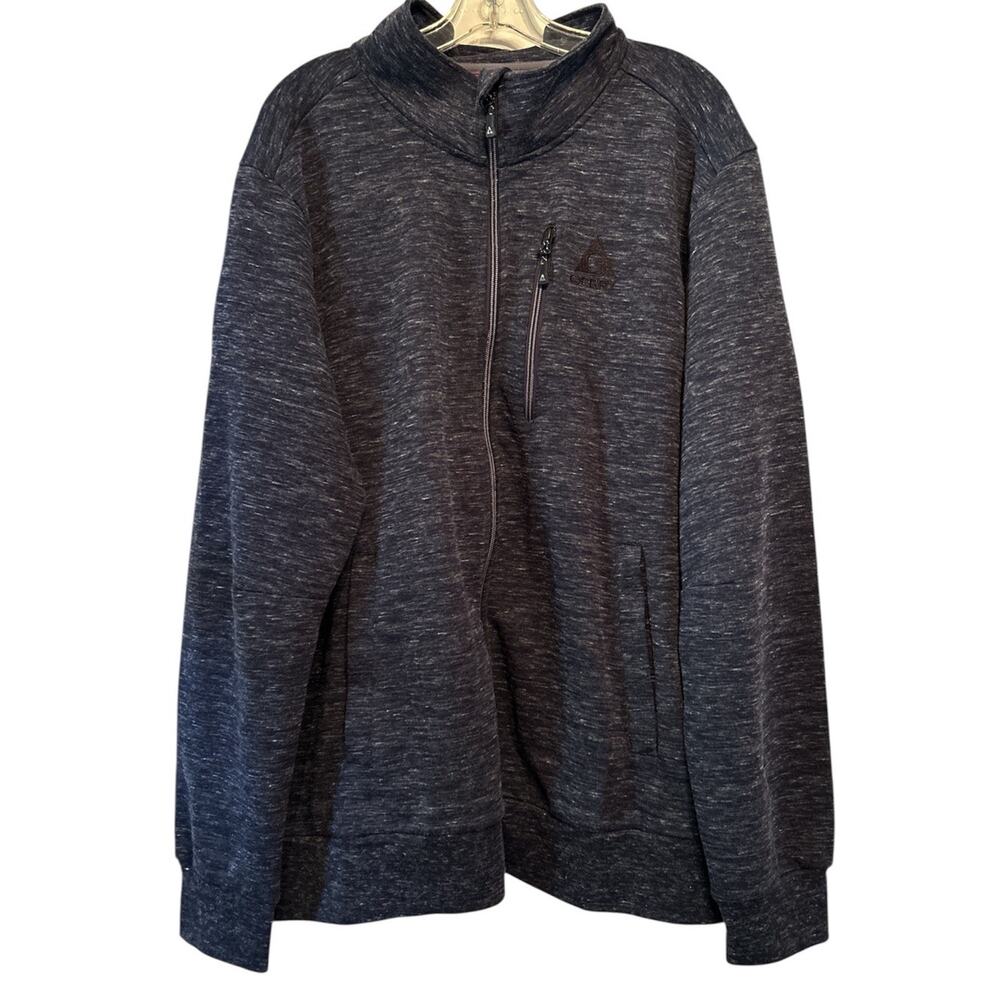 Gerry Jacket Mens 2XL Blue Full Zip Athletic‎ Outdoors Heathered Performance